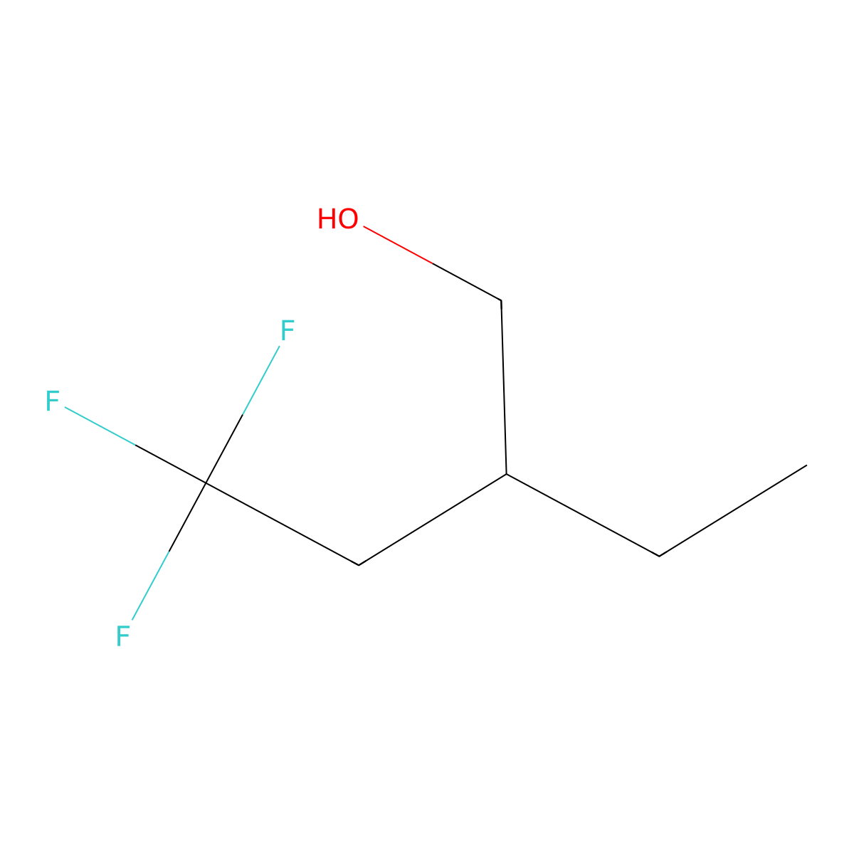 2-Ethyl-4,4,4-trifluorobutan-1-ol molecular structure, CAS 769169-20-2
