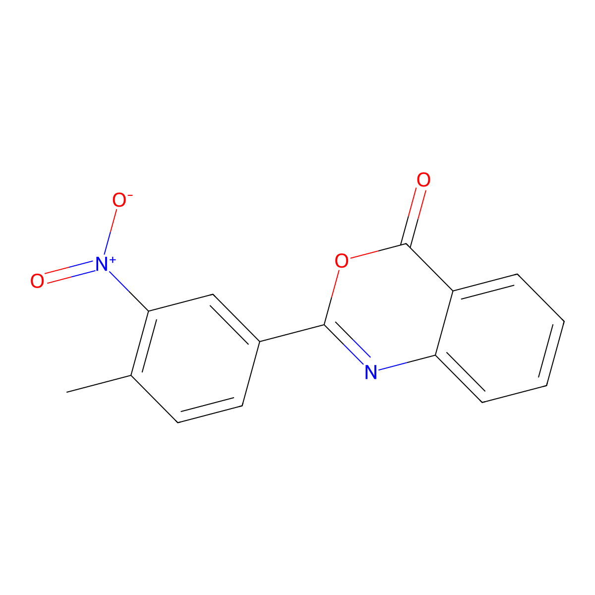 2-(4-Methyl-3-nitrophenyl)-4H-3,1-benzoxazin-4-one molecular structure, CAS 76917-70-9