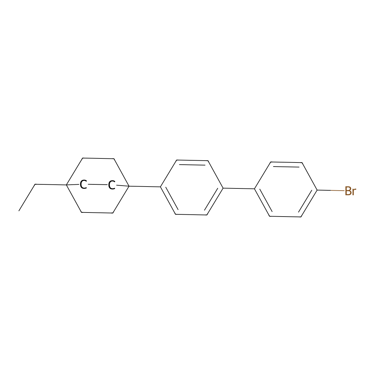 1-(4'-Bromo[1,1'-biphenyl]-4-yl)-4-ethylbicyclo[2.2.2]octane molecular structure, CAS 76921-38-5