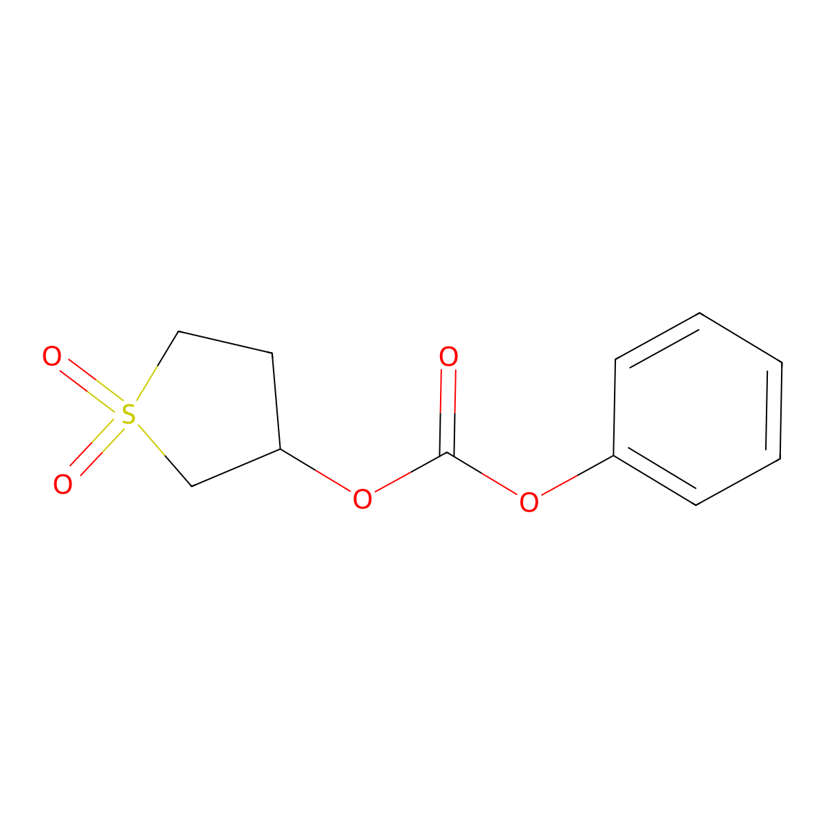 1,1-Dioxidotetrahydrothiophen-3-yl phenyl carbonate molecular structure, CAS 76924-21-5