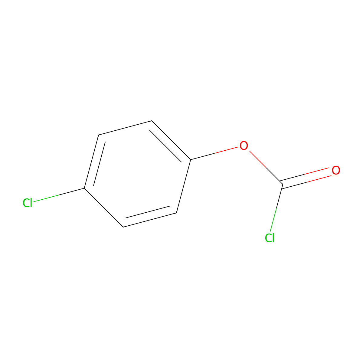 4-Chlorophenyl chloroformate molecular structure, CAS 7693-45-0