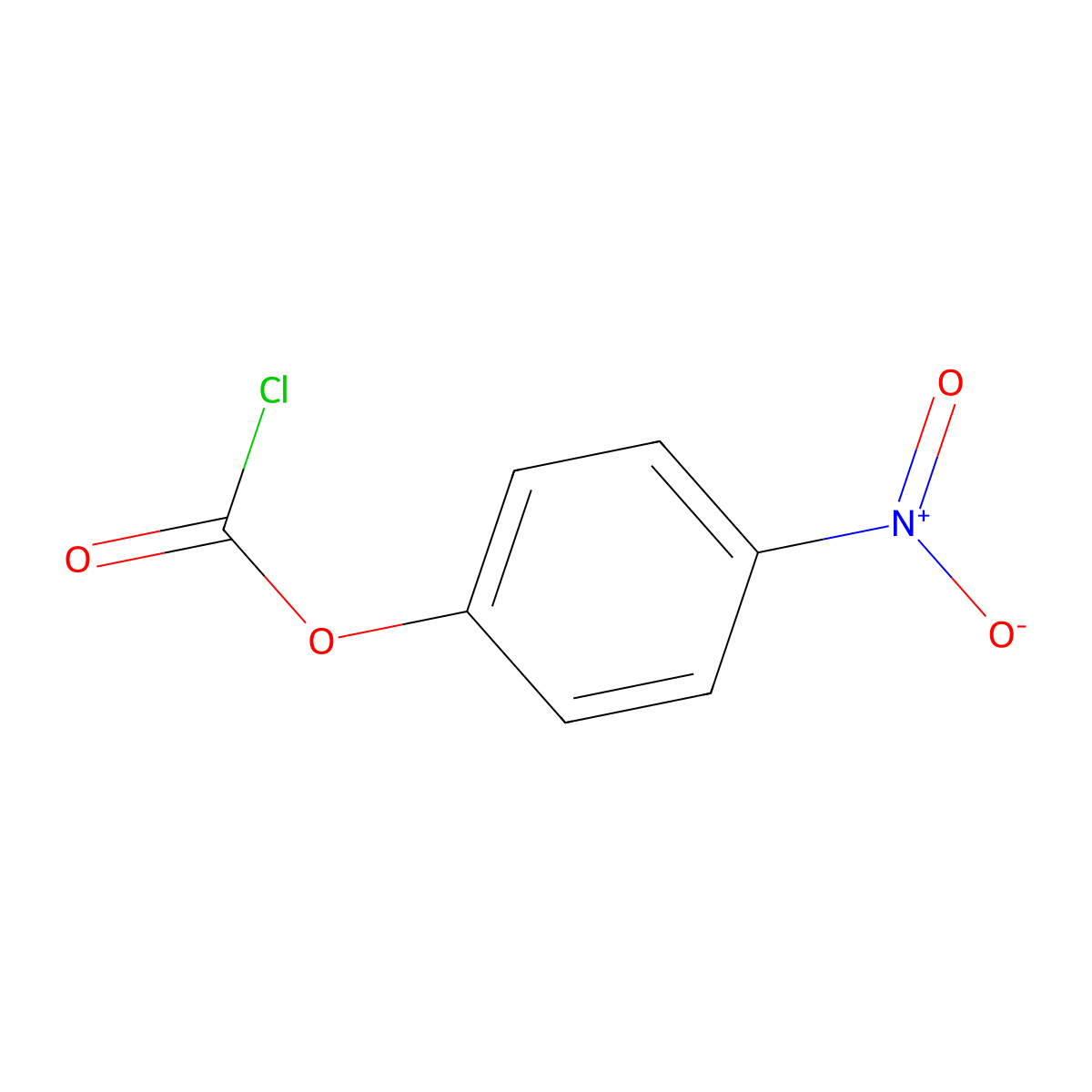 4-Nitrophenyl chloroformate molecular structure, CAS 7693-46-1