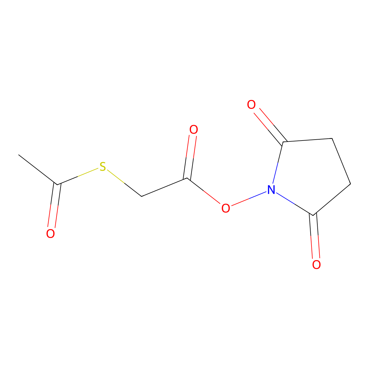 N-Hydroxysuccinimide S-acetylthioacetate molecular structure, CAS 76931-93-6