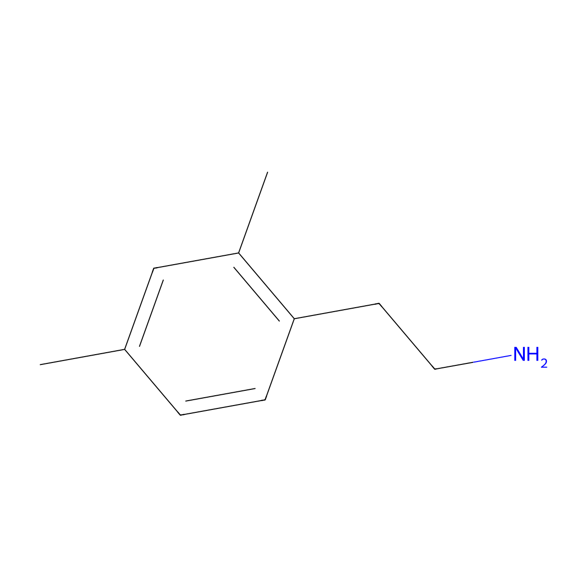 2,4-Dimethylphenethylamine molecular structure, CAS 76935-60-9