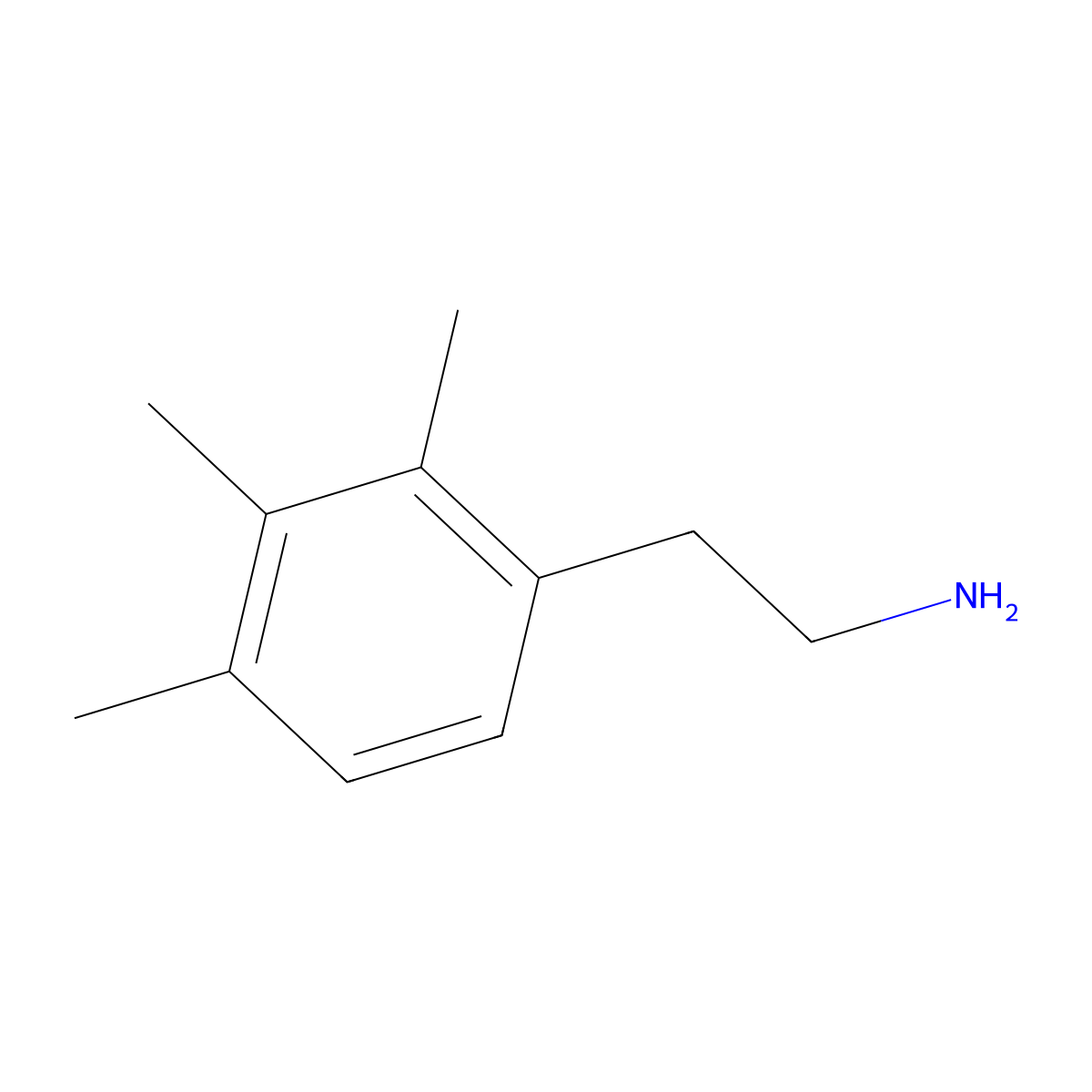 2,3,4-Trimethylbenzeneethanamine molecular structure, CAS 76935-62-1