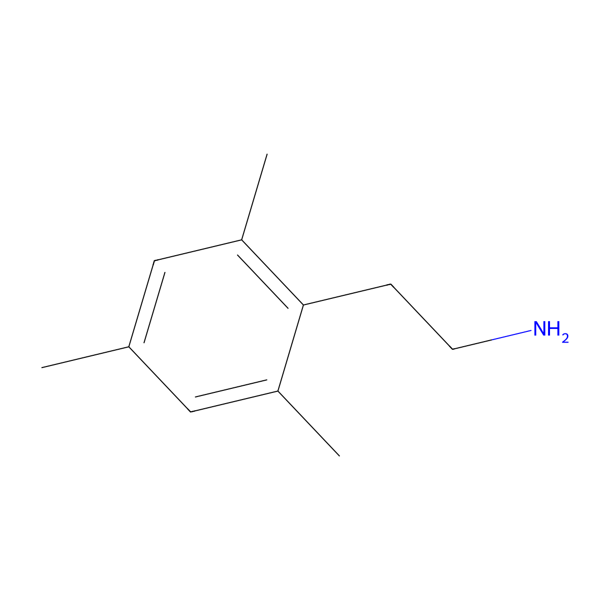 2,4,6-Trimethylphenethylamine molecular structure, CAS 76935-65-4