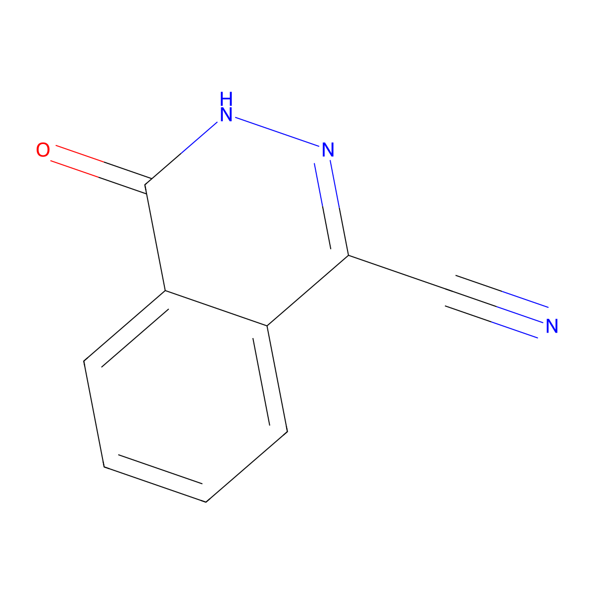 4-Oxo-3,4-dihydrophthalazine-1-carbonitrile molecular structure, CAS 7694-84-0