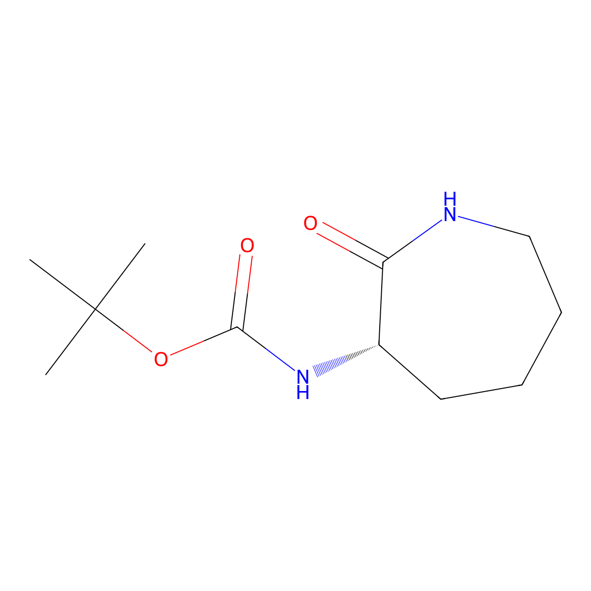 (S)-tert-Butyl (2-oxoazepan-3-yl)carbamate molecular structure, CAS 76944-95-1