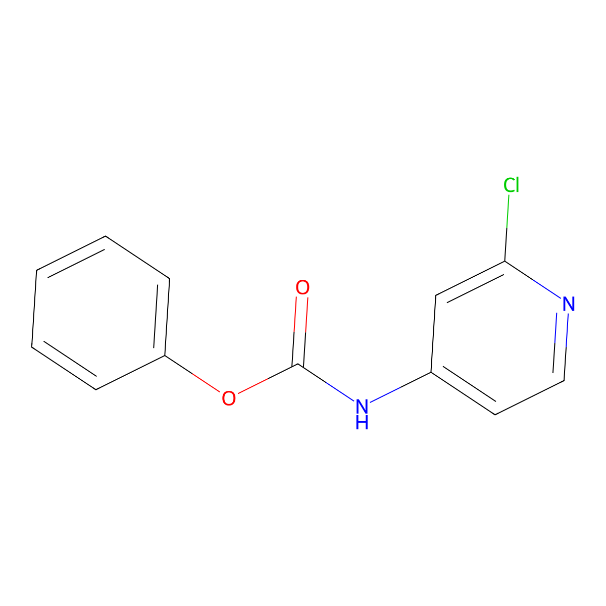 Phenyl (2-chloropyridin-4-yl)carbamate molecular structure, CAS 76947-86-9