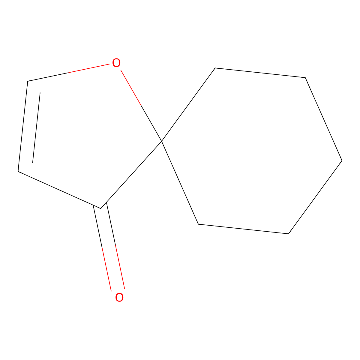 1-Oxaspiro[4.5]dec-2-en-4-one molecular structure, CAS 76951-95-6