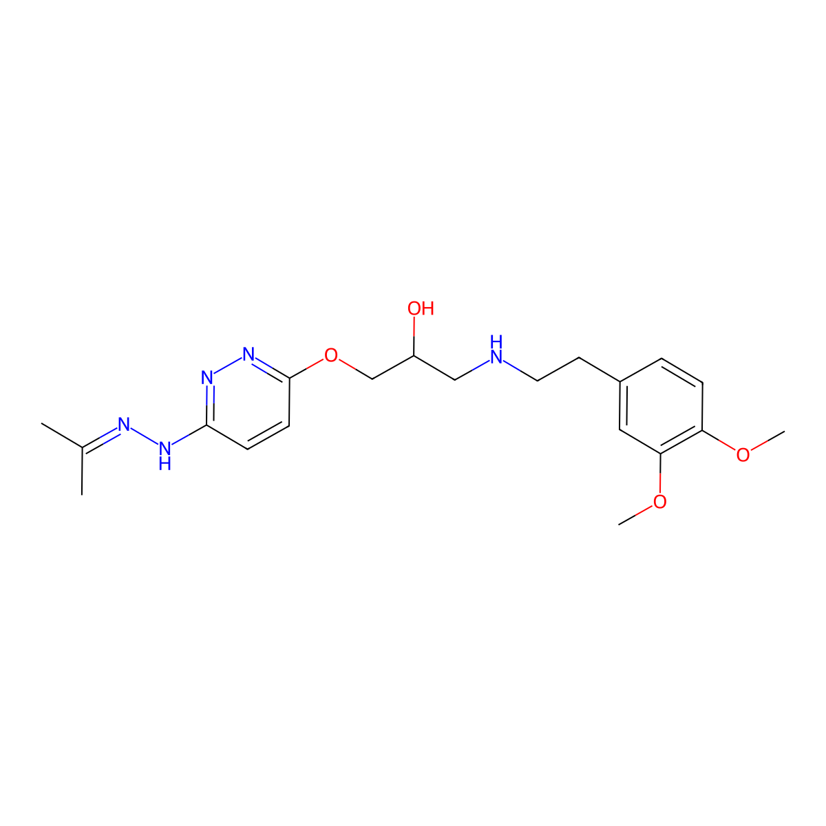 Dramedilol molecular structure, CAS 76953-65-6