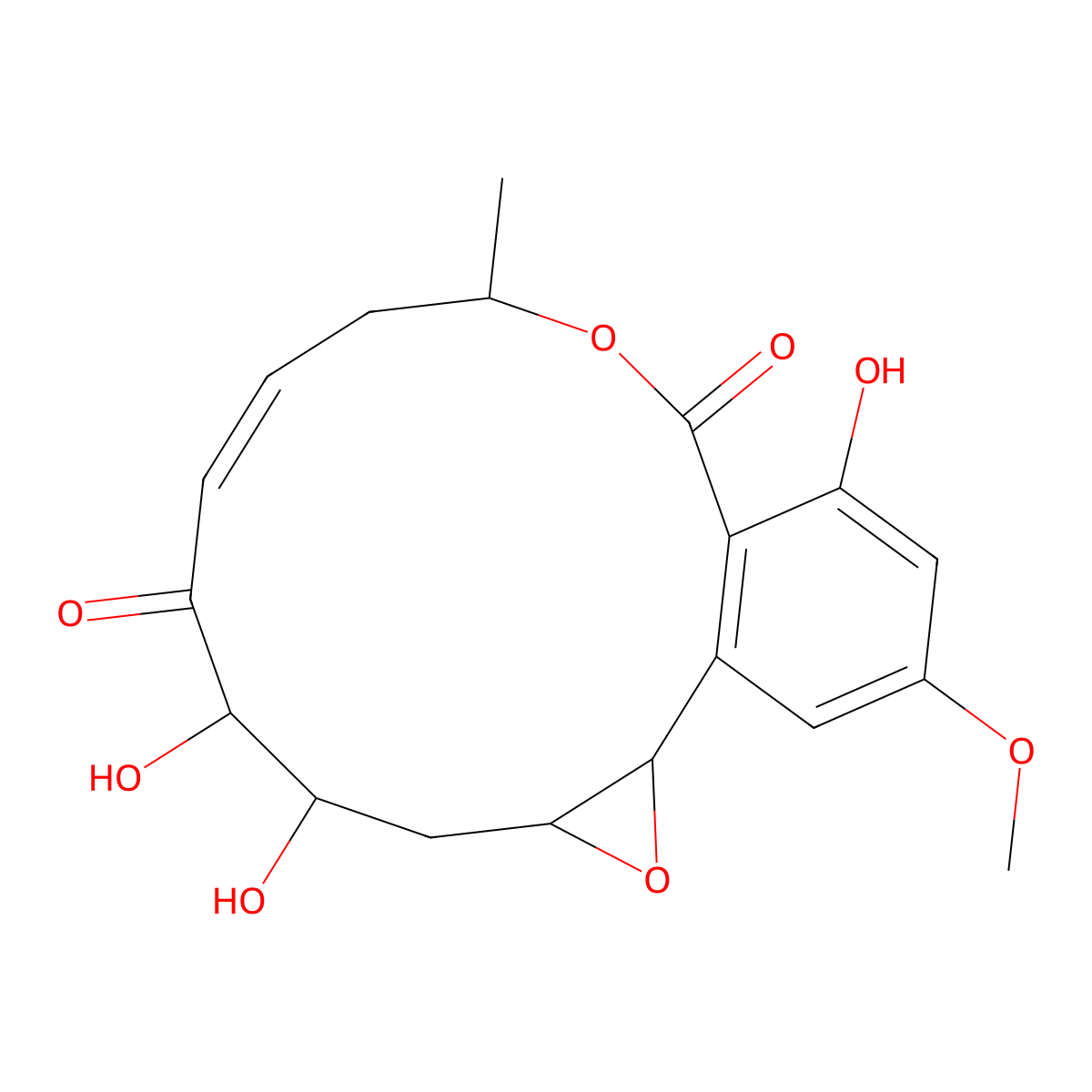 Hypothemycin molecular structure, CAS 76958-67-3