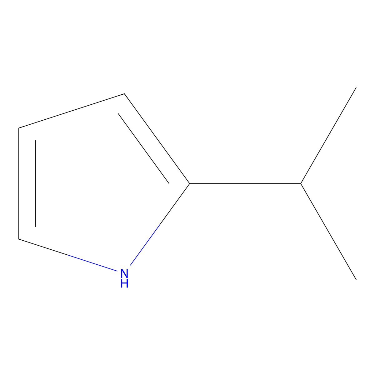 2-(Propan-2-yl)-1H-pyrrole molecular structure, CAS 7696-51-7