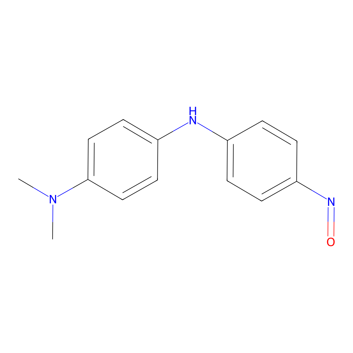 4-(Dimethylamino)-4'-nitrosodiphenylamine molecular structure, CAS 7696-70-0