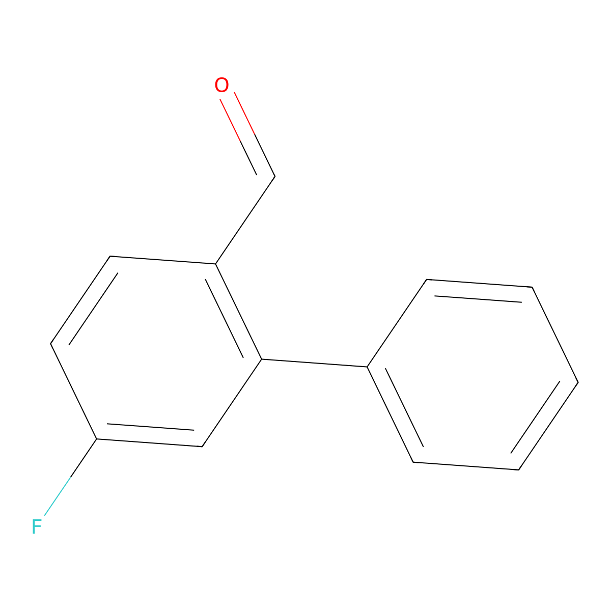 5-Fluoro-[1,1'-biphenyl]-2-carbaldehyde molecular structure, CAS 76967-10-7