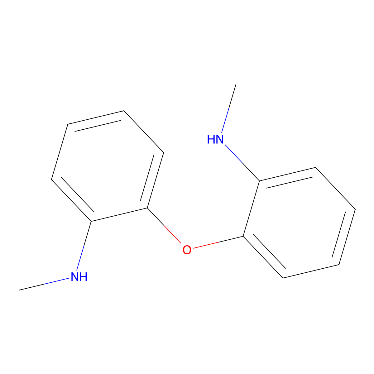 2,2'-Oxybis(N-methylaniline) molecular structure, CAS 76967-82-3