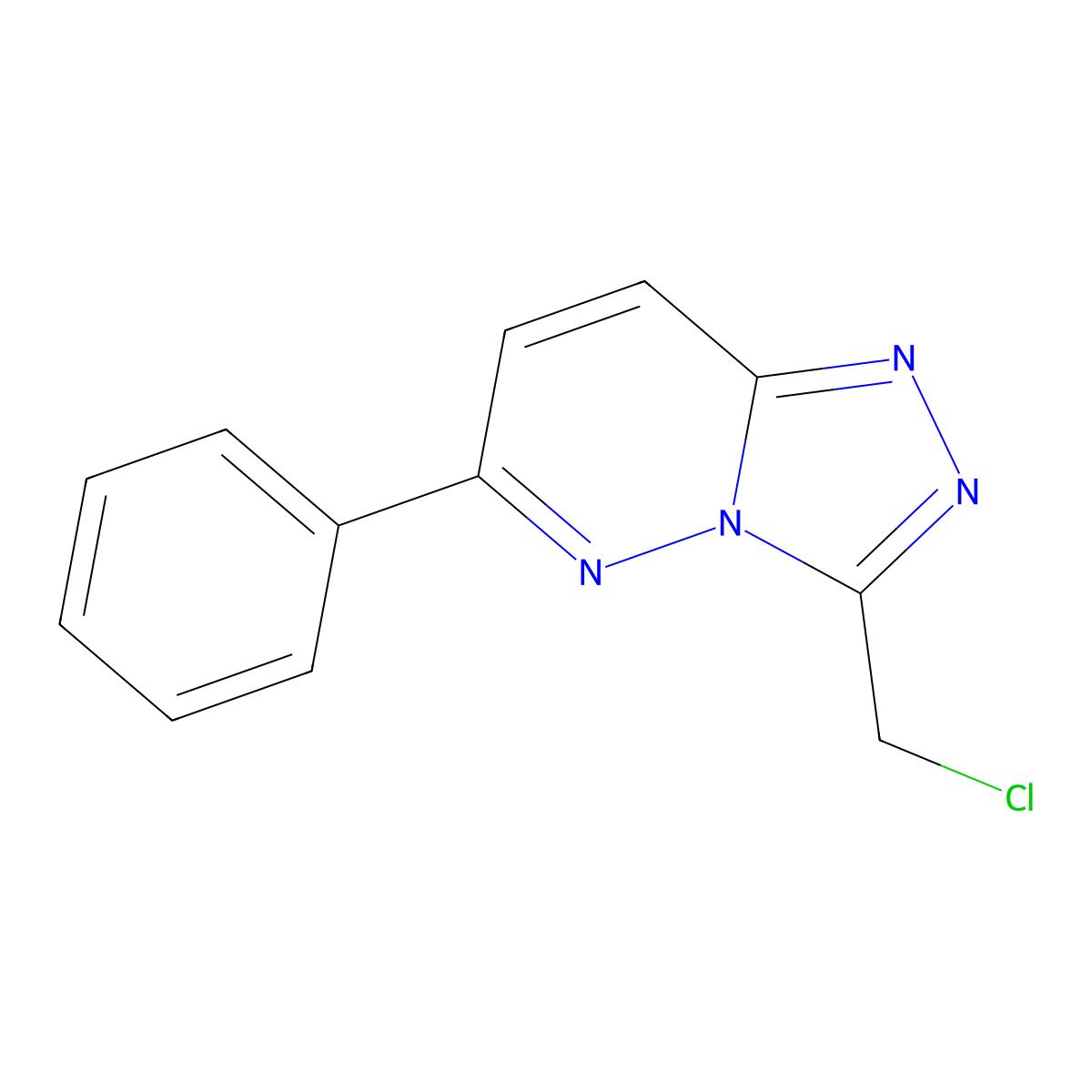 3-(Chloromethyl)-6-phenyl-[1,2,4]triazolo[4,3-b]pyridazine molecular structure, CAS 76969-98-7