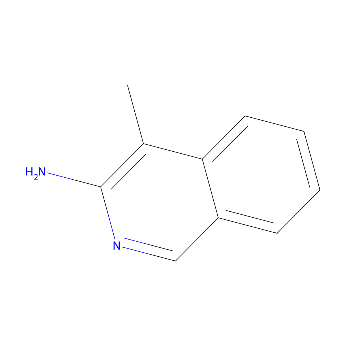 4-Methylisoquinolin-3-amine molecular structure, CAS 7697-66-7