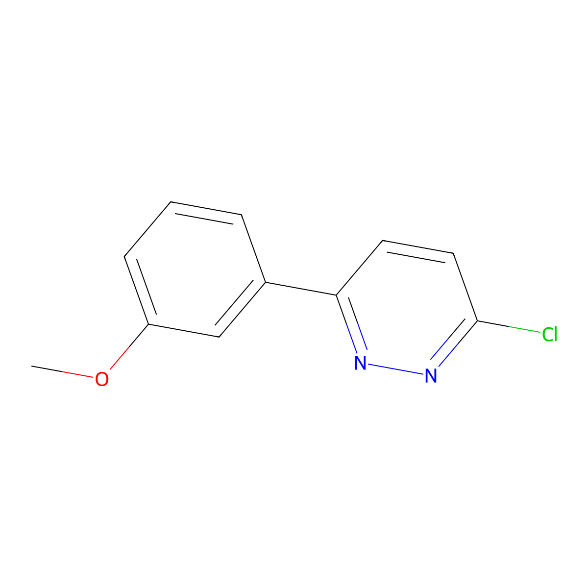 3-Chloro-6-(3-methoxyphenyl)pyridazine molecular structure, CAS 76970-14-4