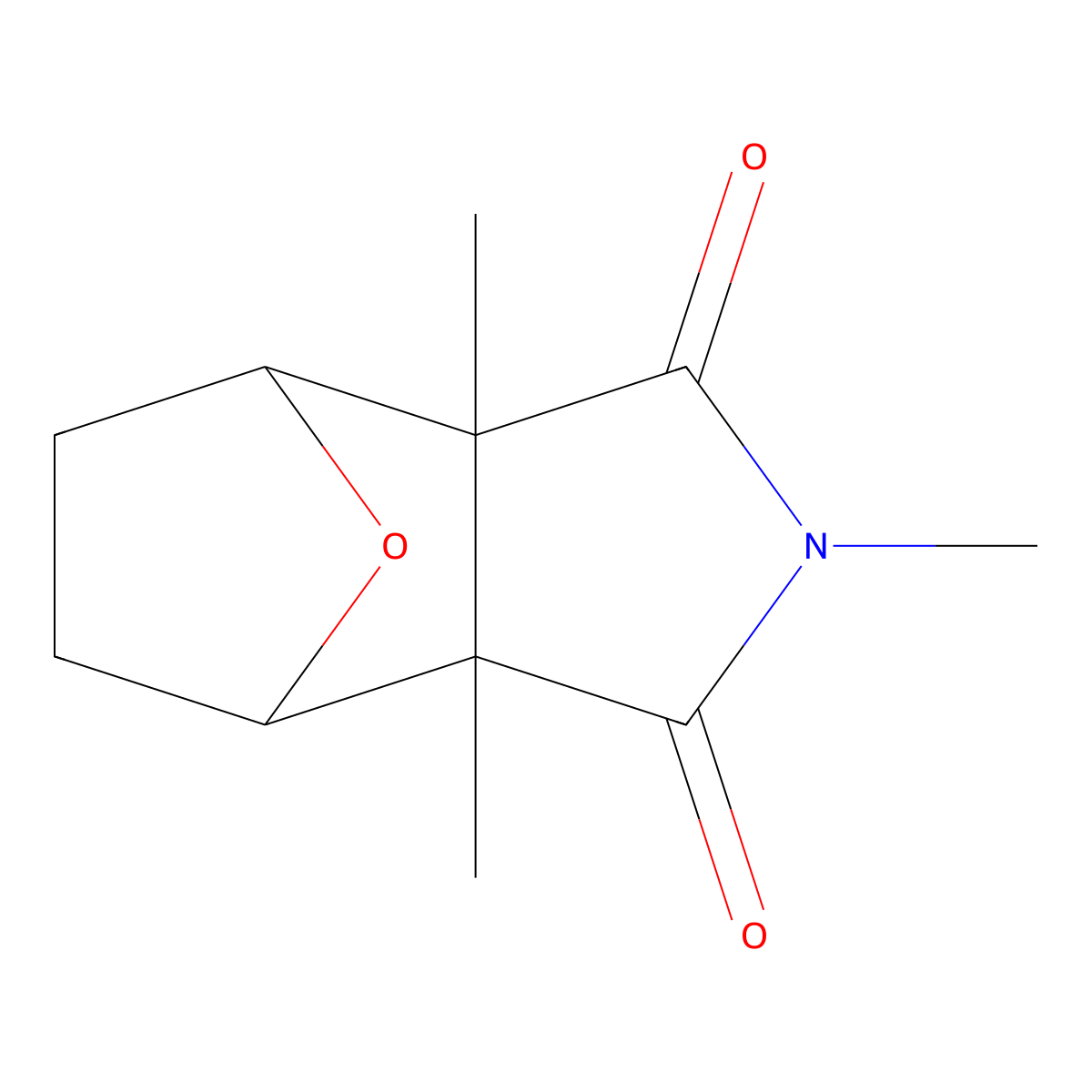 Methylcantharidimide molecular structure, CAS 76970-78-0