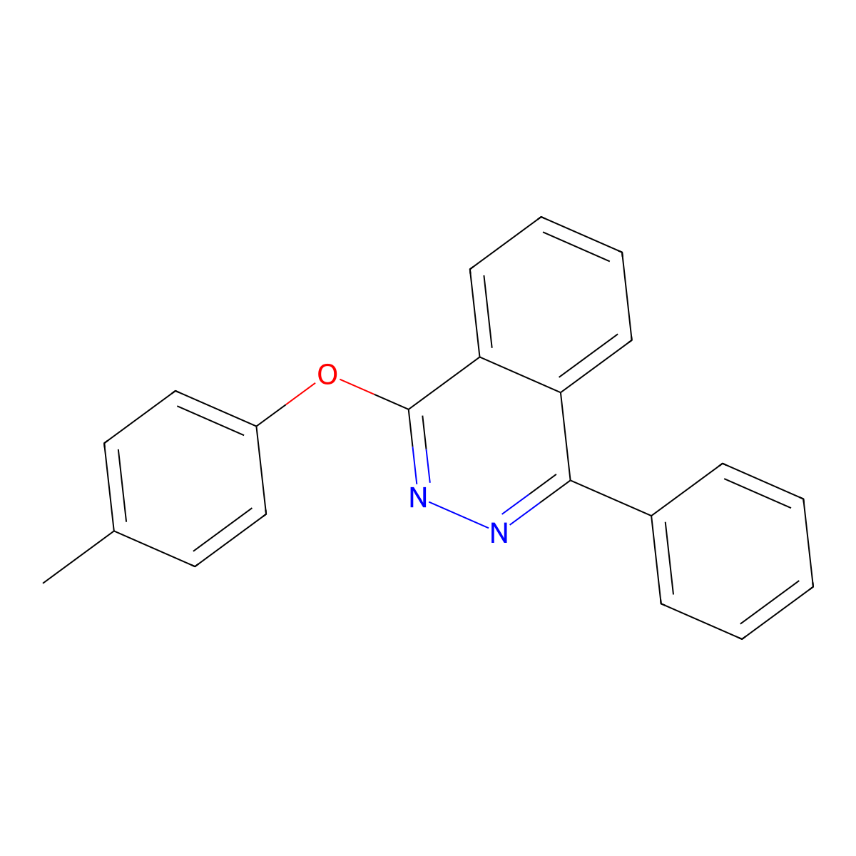 1-(4-Methylphenoxy)-4-phenylphthalazine molecular structure, CAS 76972-44-6