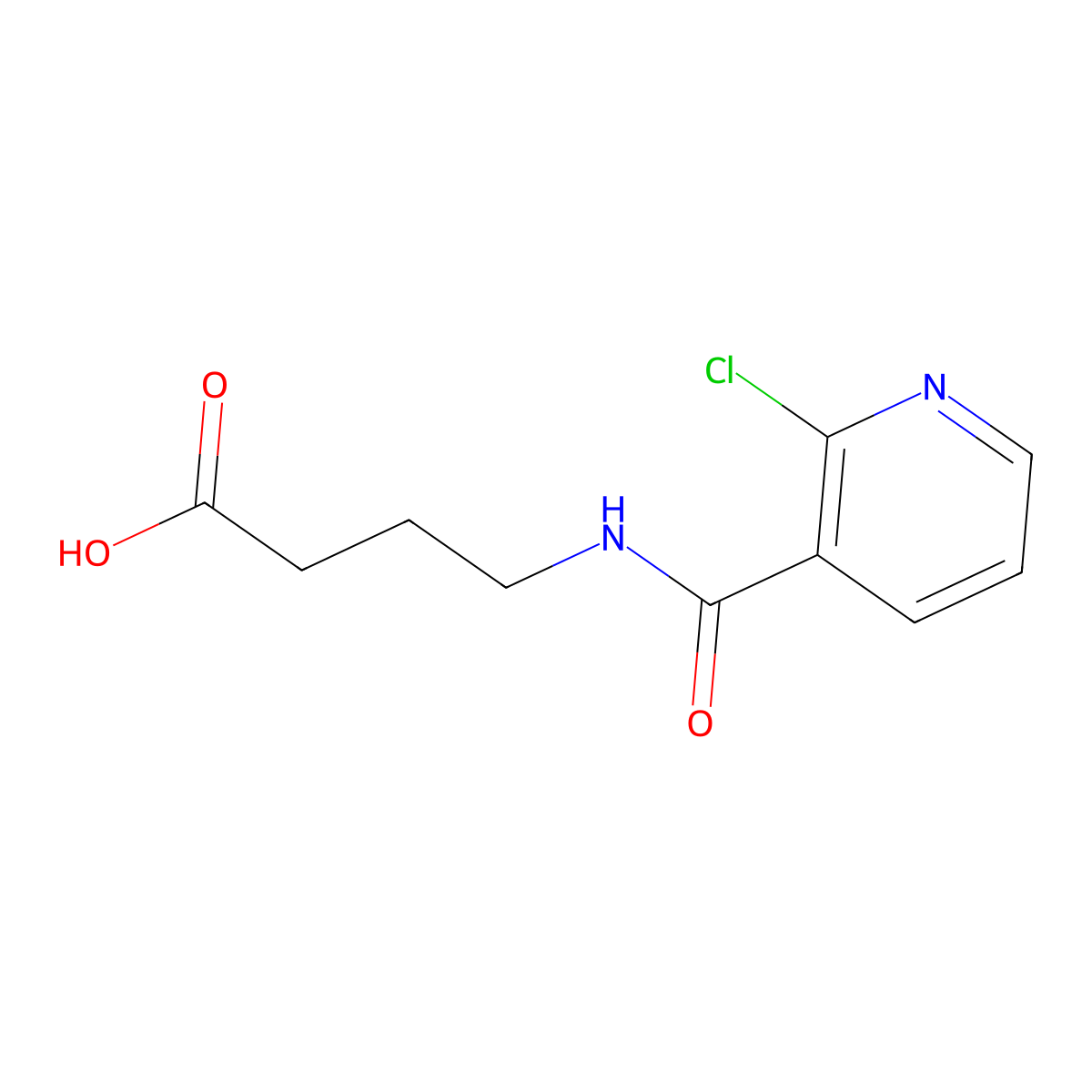 4-(2-Chloronicotinamido)butanoic acid molecular structure, CAS 76980-24-0