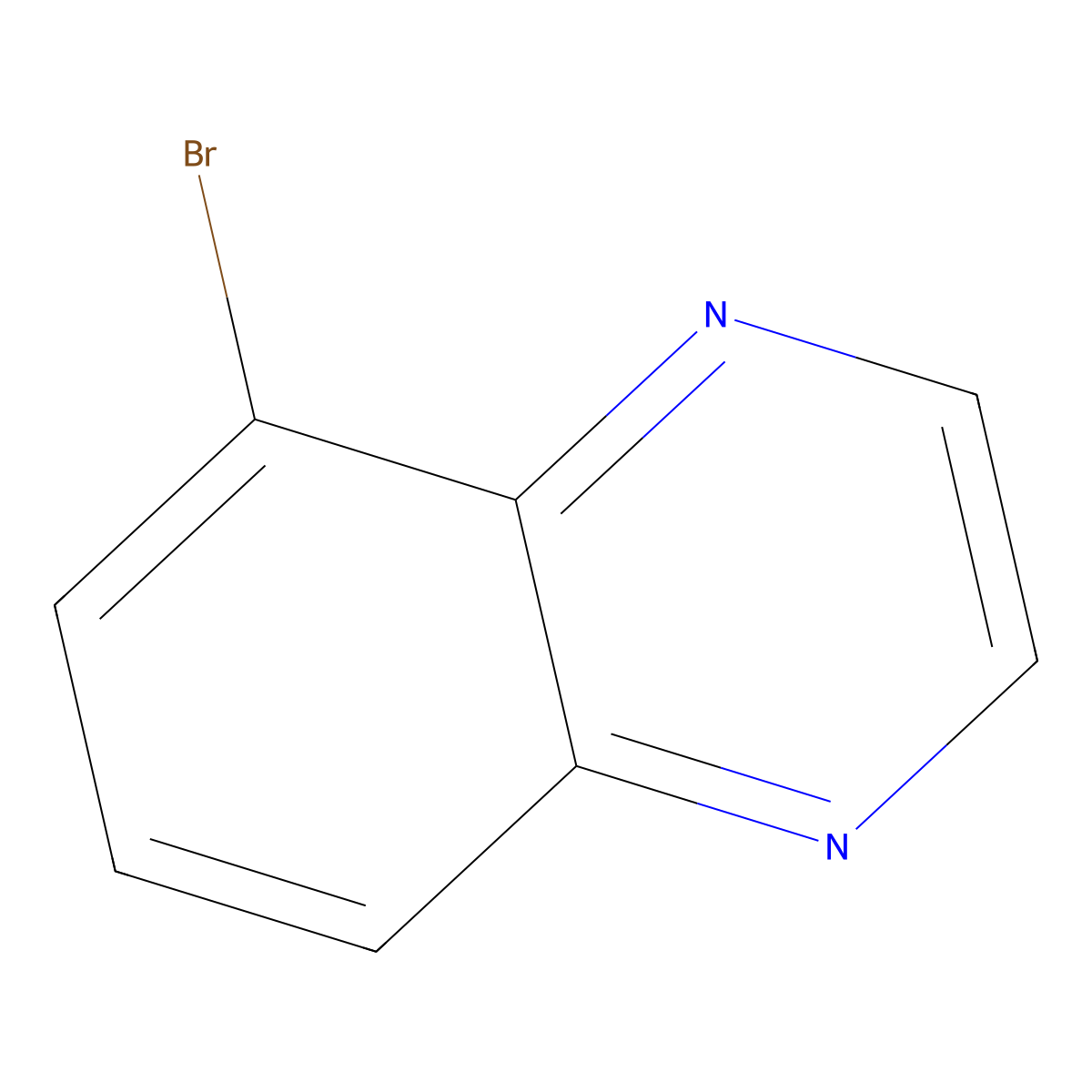 5-Bromoquinoxaline molecular structure, CAS 76982-23-5