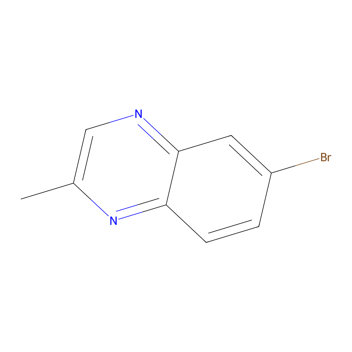 6-Bromo-2-methylquinoxaline molecular structure, CAS 76982-26-8