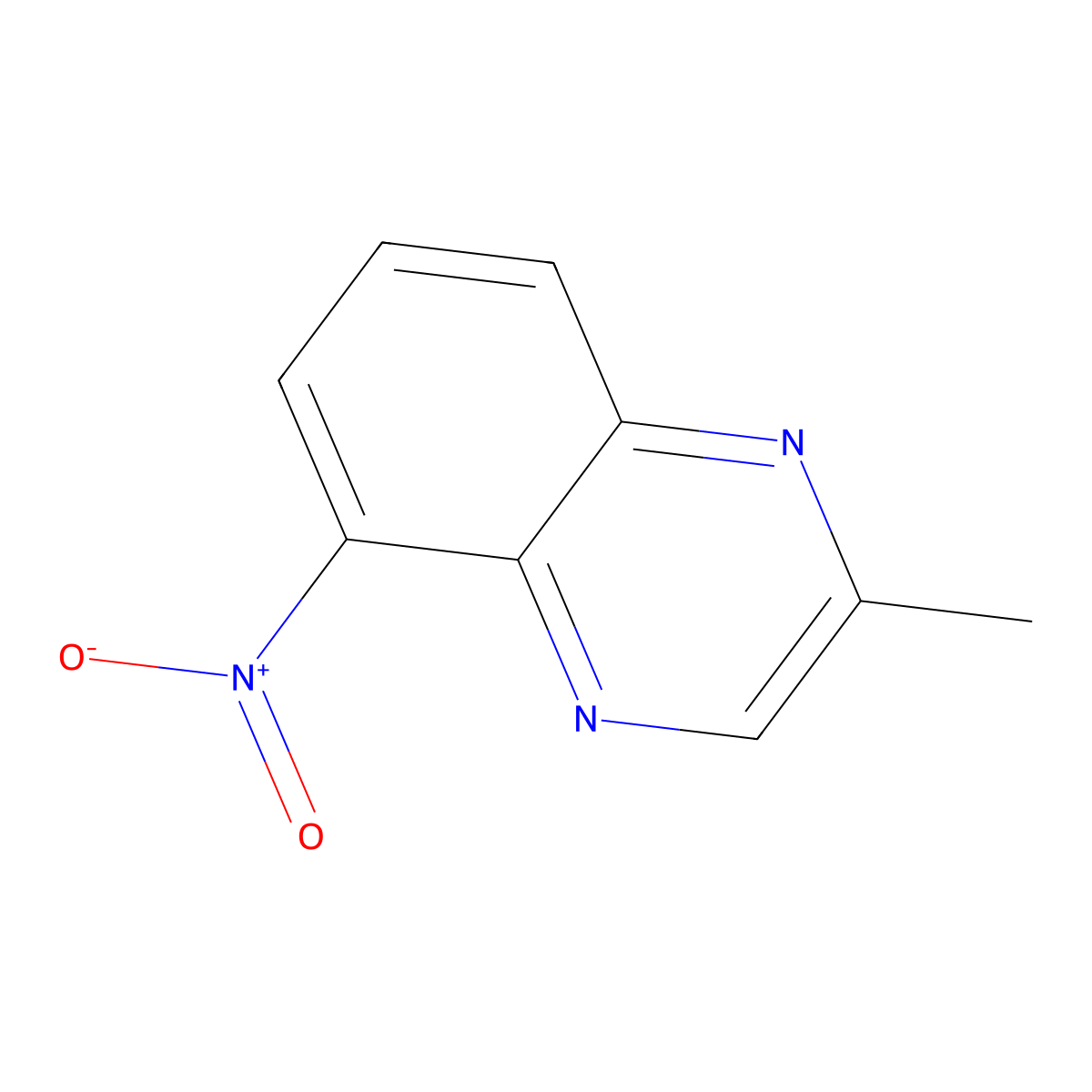 2-Methyl-5-nitroquinoxaline molecular structure, CAS 76982-28-0