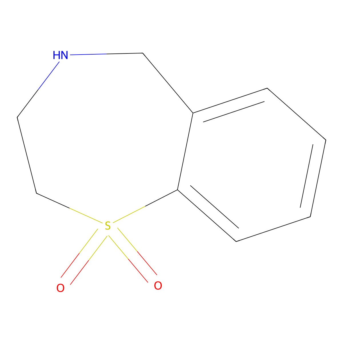 2,3,4,5-Tetrahydrobenzo[F][1,4]thiazepine 1,1-dioxide molecular structure, CAS 769858-09-5