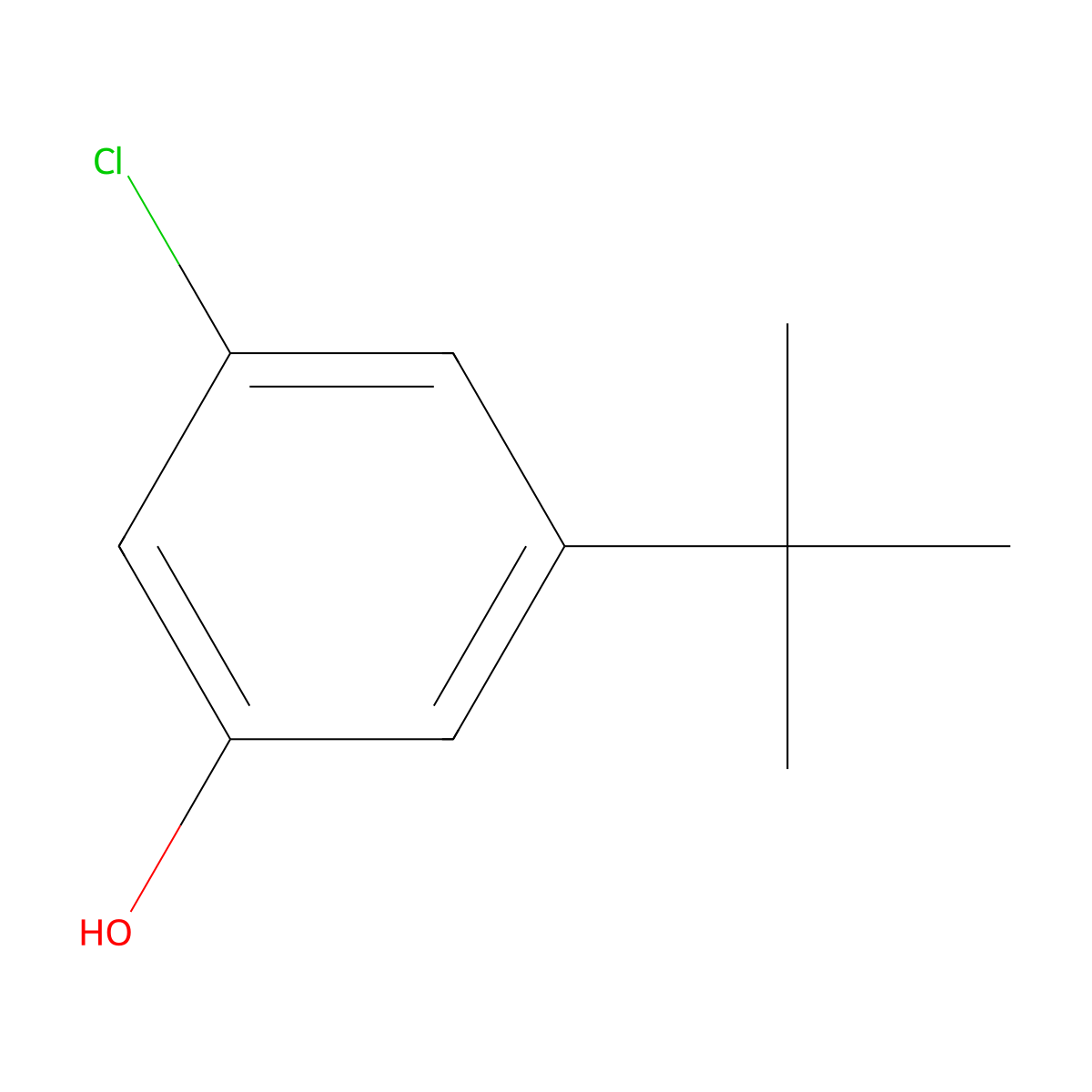 3-Tert-butyl-5-chlorophenol molecular structure, CAS 769859-73-6