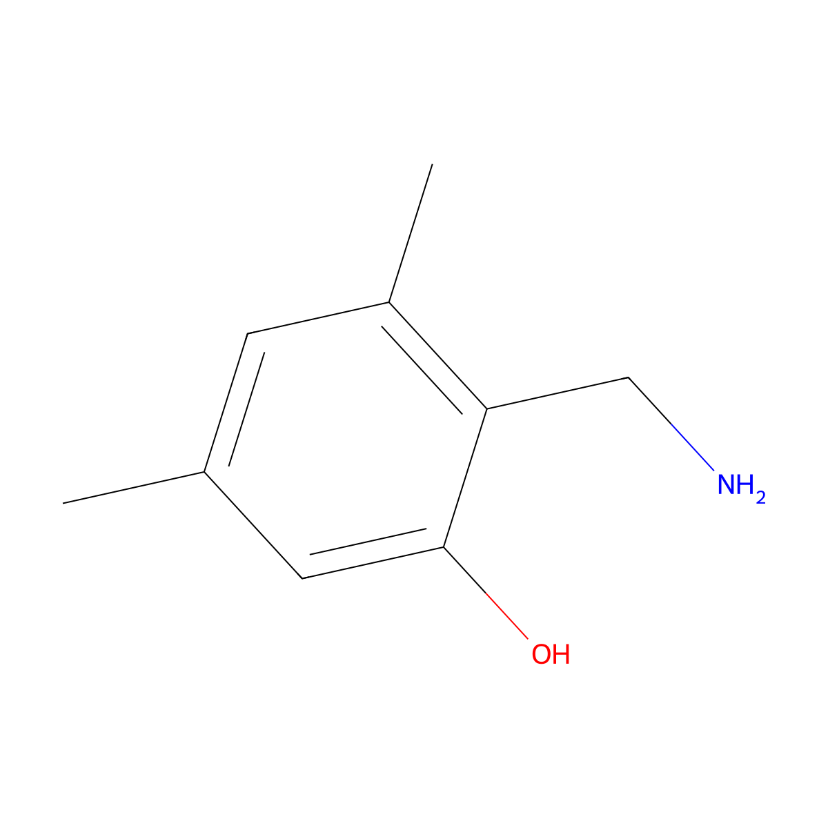 2-(Aminomethyl)-3,5-dimethylphenol molecular structure, CAS 769871-92-3
