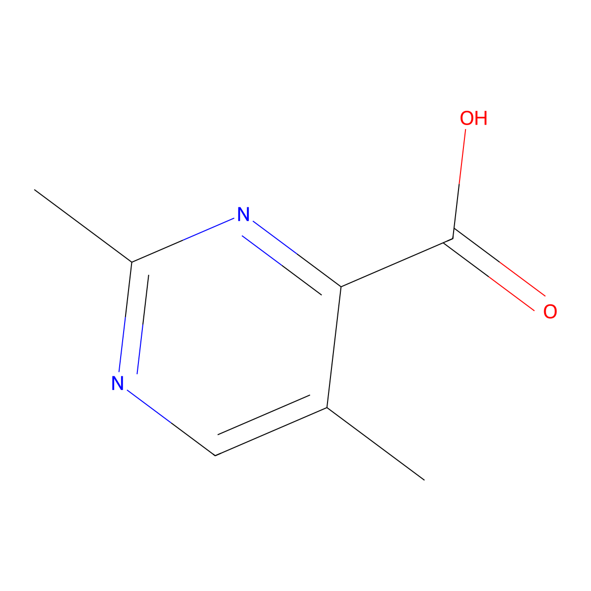 2,5-Dimethylpyrimidine-4-carboxylic acid molecular structure, CAS 769872-28-8
