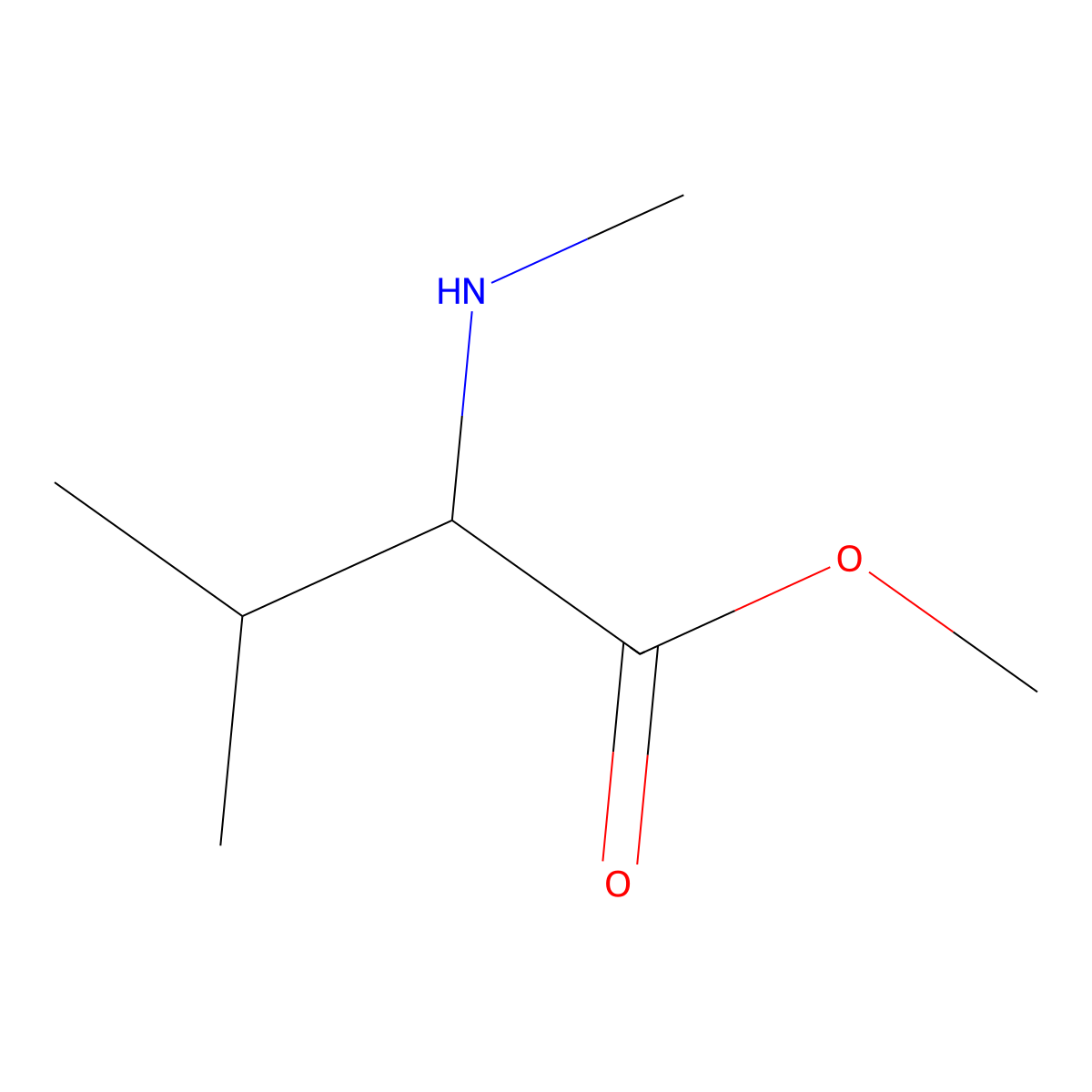 Methyl methyl-D-valinate molecular structure, CAS 769890-37-1