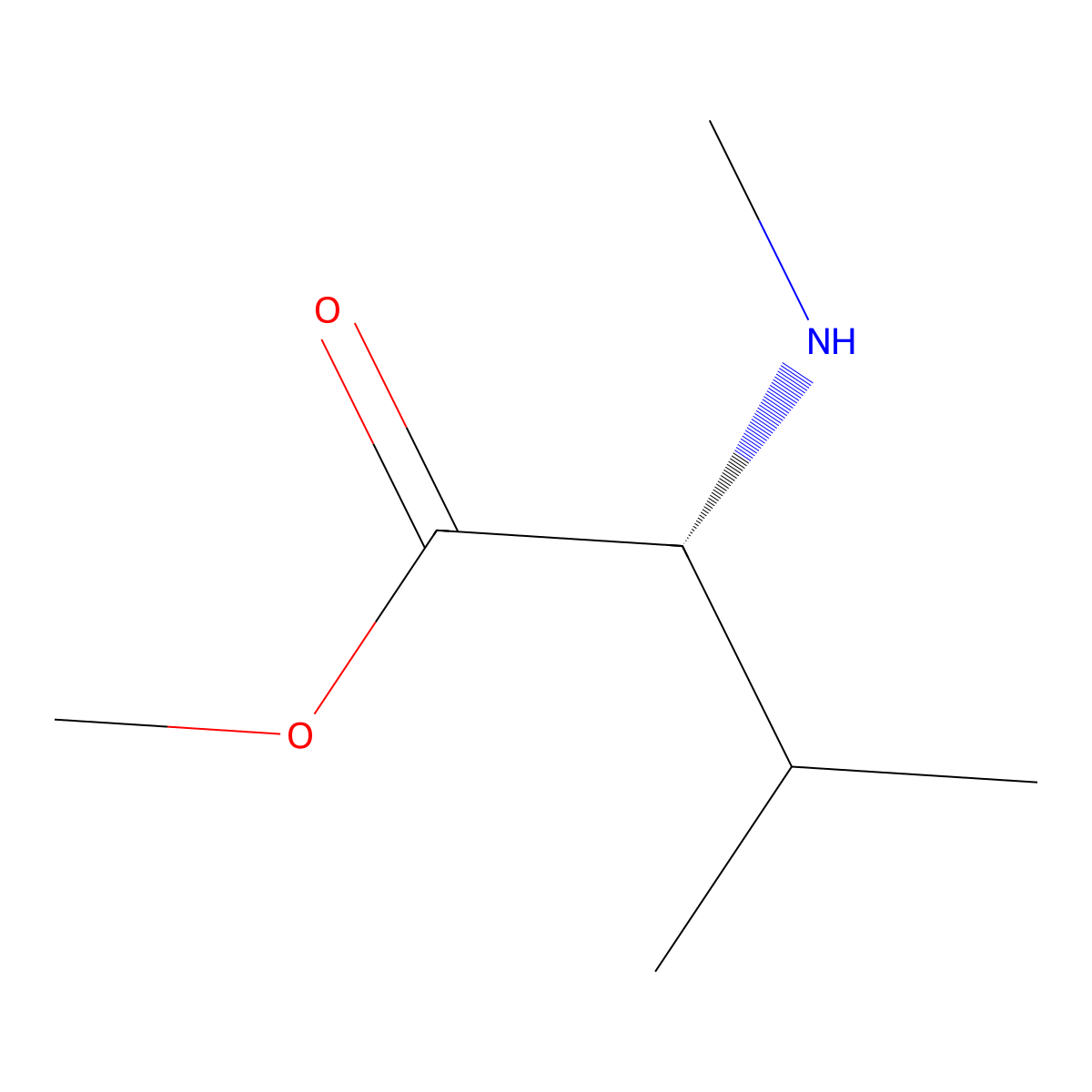 Methyl methyl-D-valinate molecular structure, CAS 769890-37-1