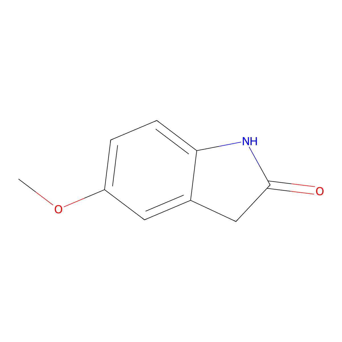 5-Methoxyoxindole molecular structure, CAS 7699-18-5