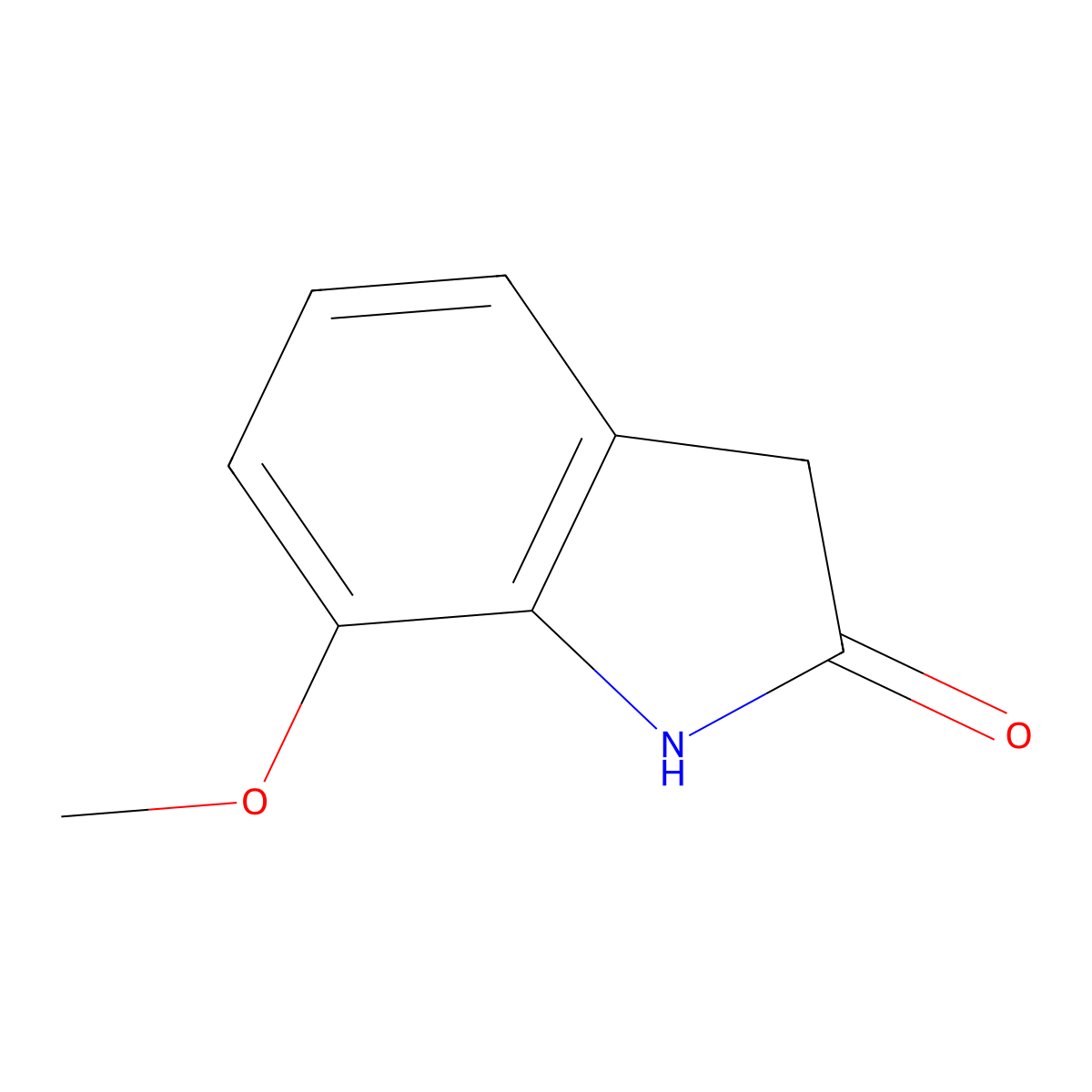 7-Methoxyindolin-2-one molecular structure, CAS 7699-20-9