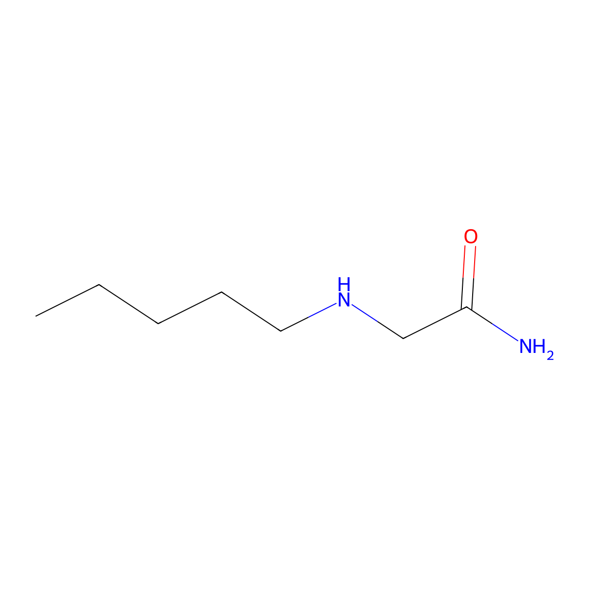 Milacemide molecular structure, CAS 76990-56-2