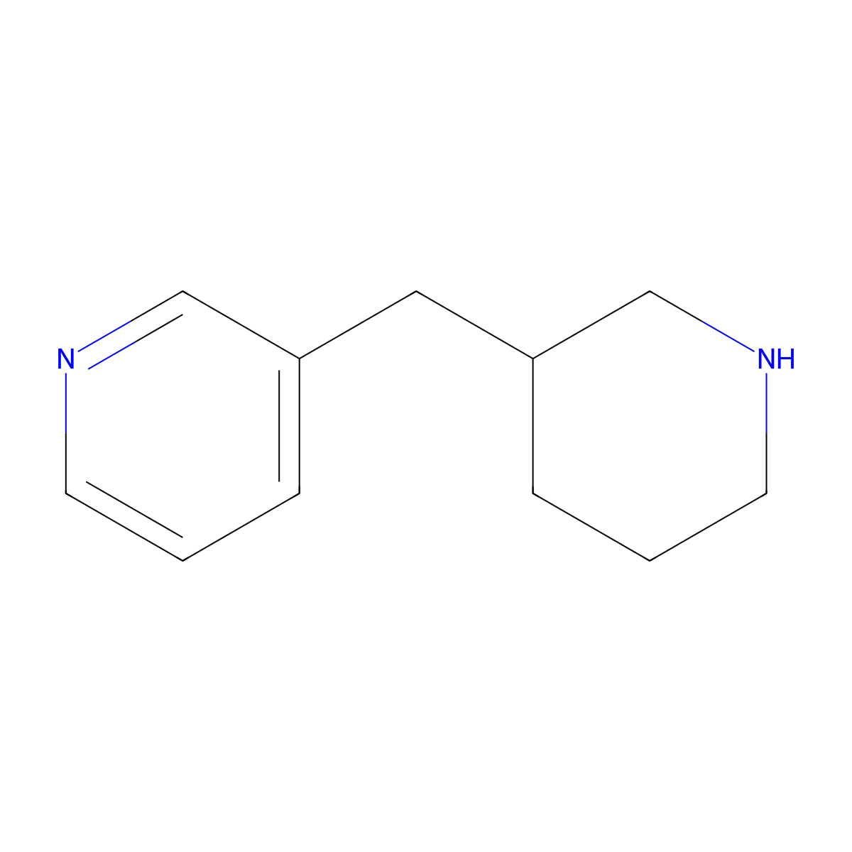 3-((Piperidin-3-yl)methyl)pyridine molecular structure, CAS 769909-25-3