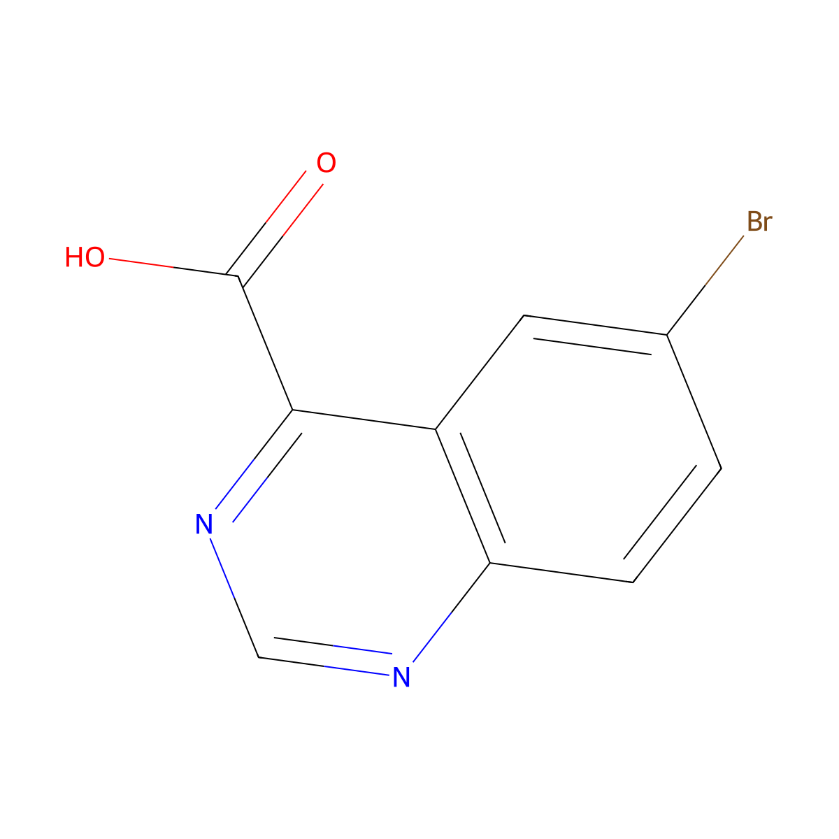 6-Bromoquinazoline-4-carboxylic acid molecular structure, CAS 769916-07-6