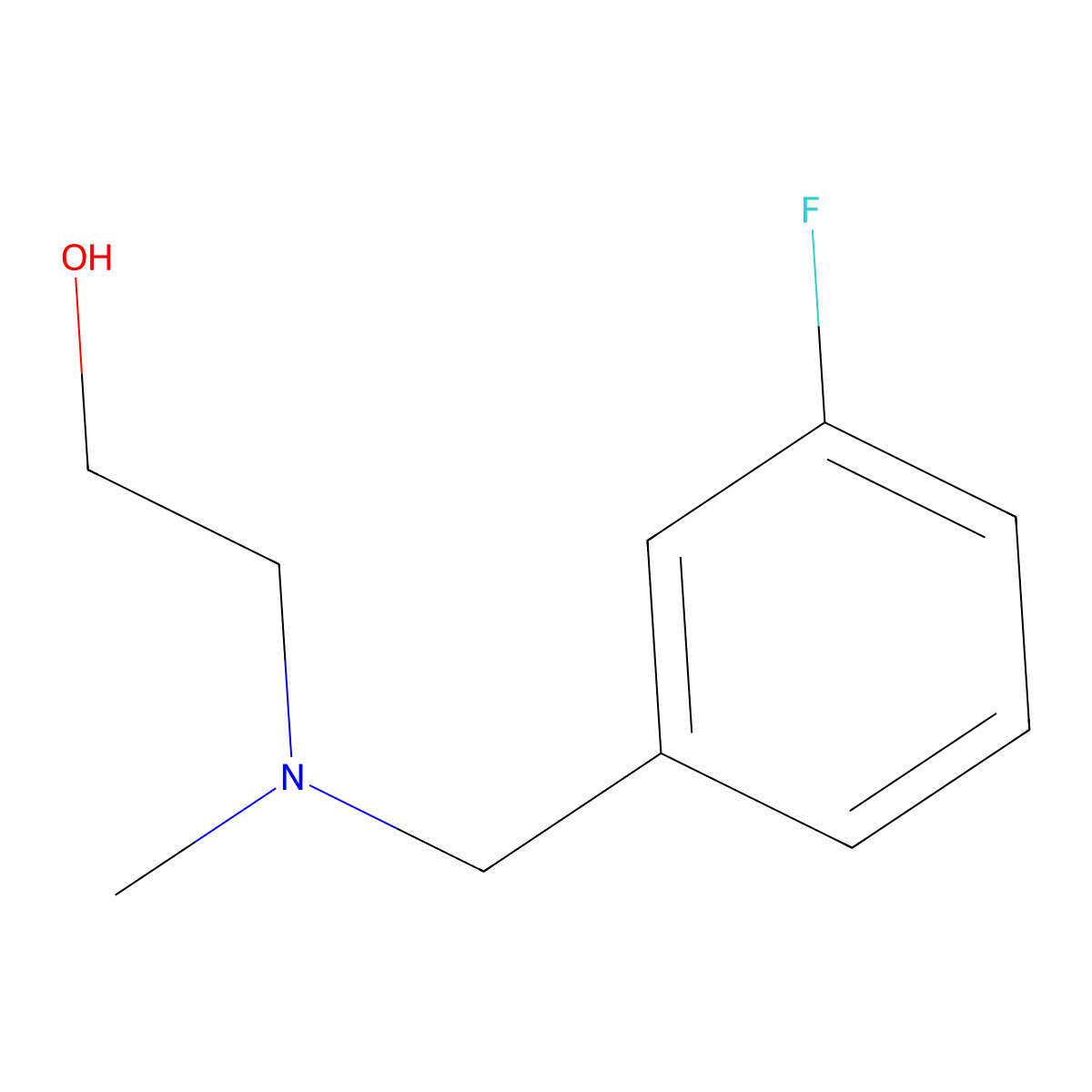 2-[(3-Fluoro-benzyl)-methyl-amino]-ethanol molecular structure, CAS 769916-90-7