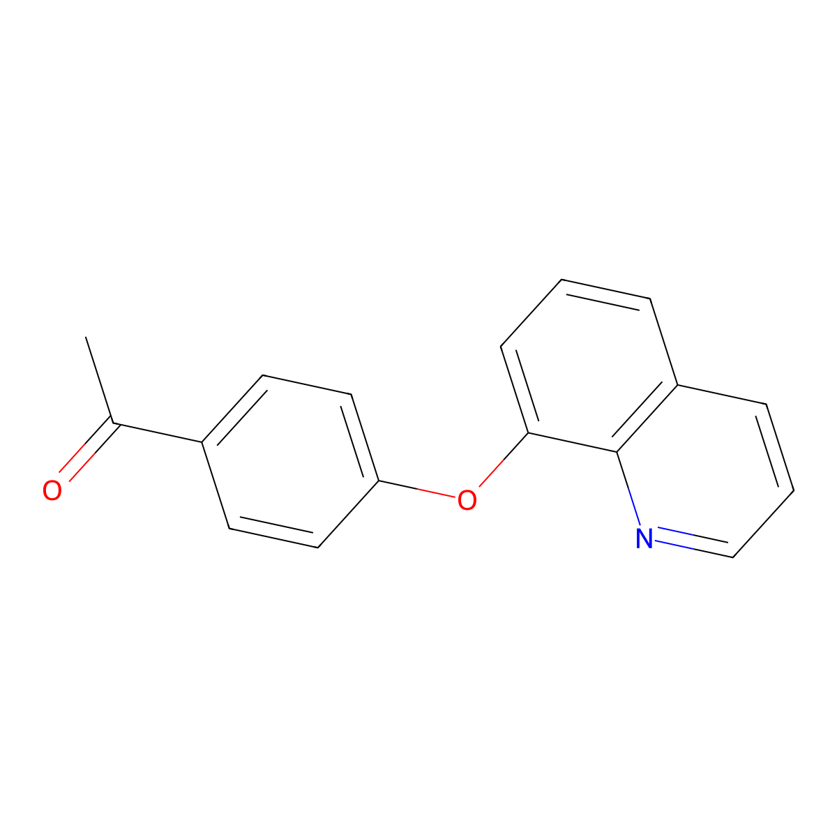 1-[4-(Quinolin-8-yloxy)phenyl]ethanone molecular structure, CAS 769922-88-5