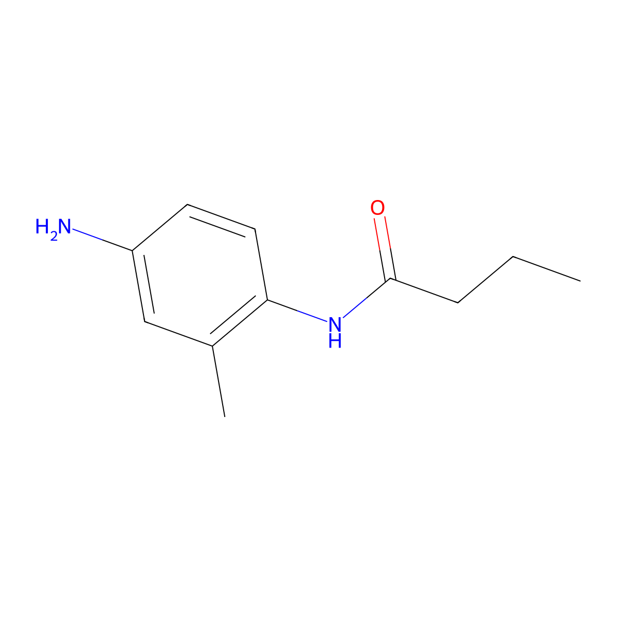N-(4-amino-2-methylphenyl)butanamide molecular structure, CAS 769928-20-3