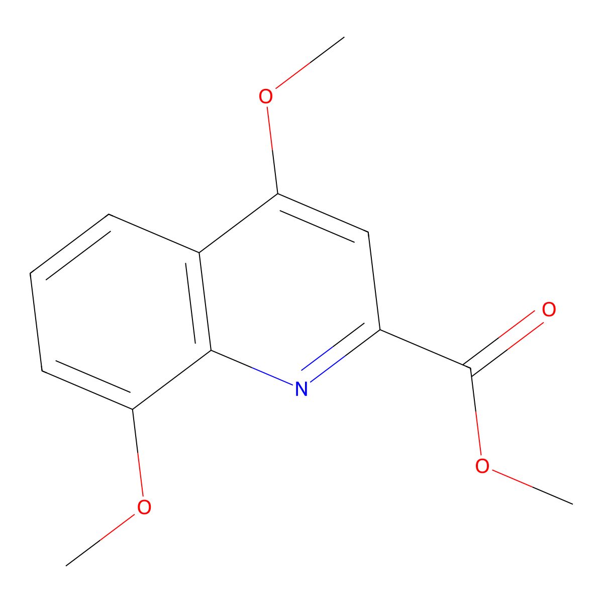 Methyl 4,8-dimethoxyquinoline-2-carboxylate molecular structure, CAS 76995-87-4