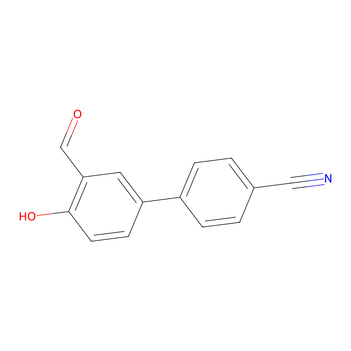3'-Formyl-4'-hydroxy[1,1'-biphenyl]-4-carbonitrile molecular structure, CAS 769971-95-1