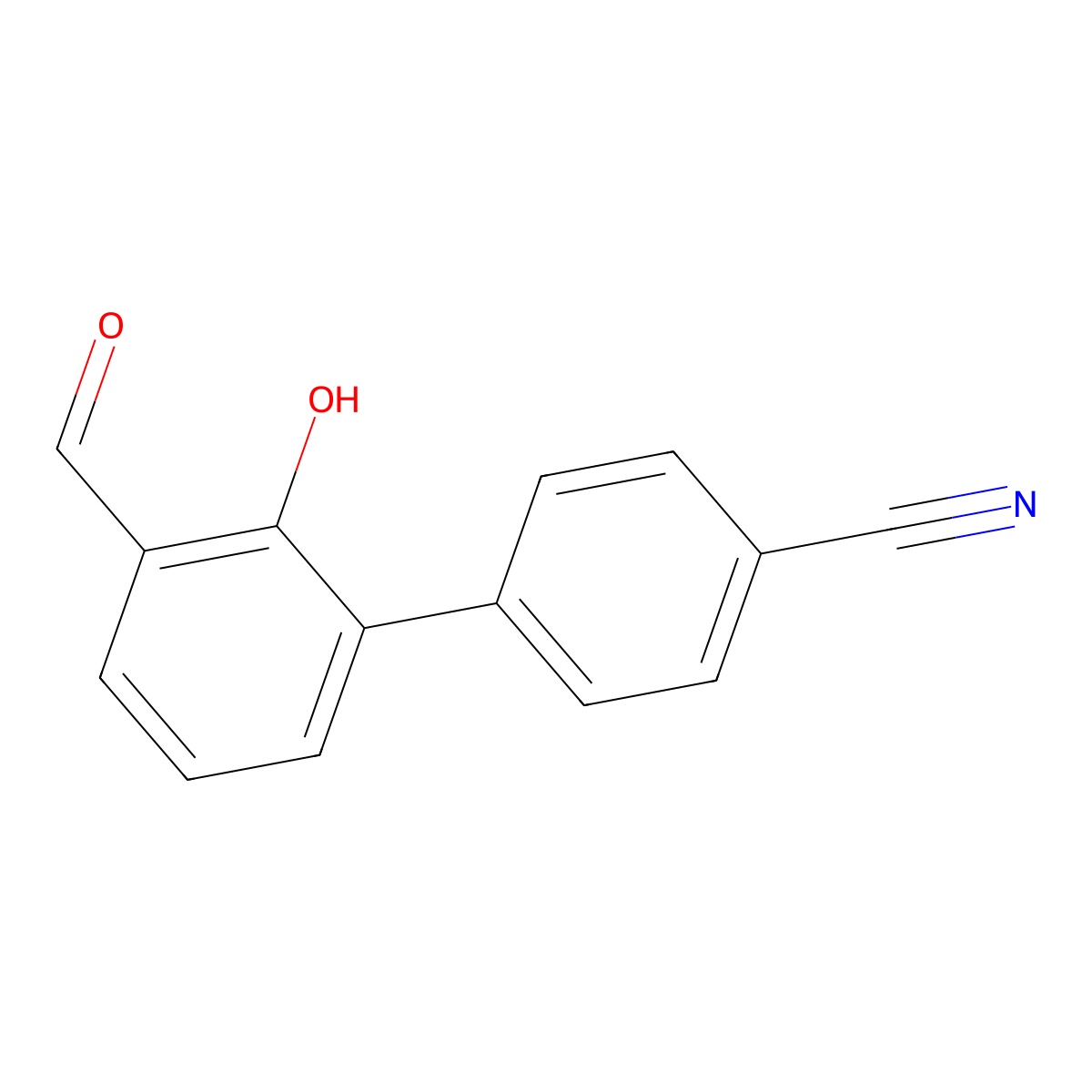 6-(4-Cyanophenyl)-2-formylphenol molecular structure, CAS 769971-98-4
