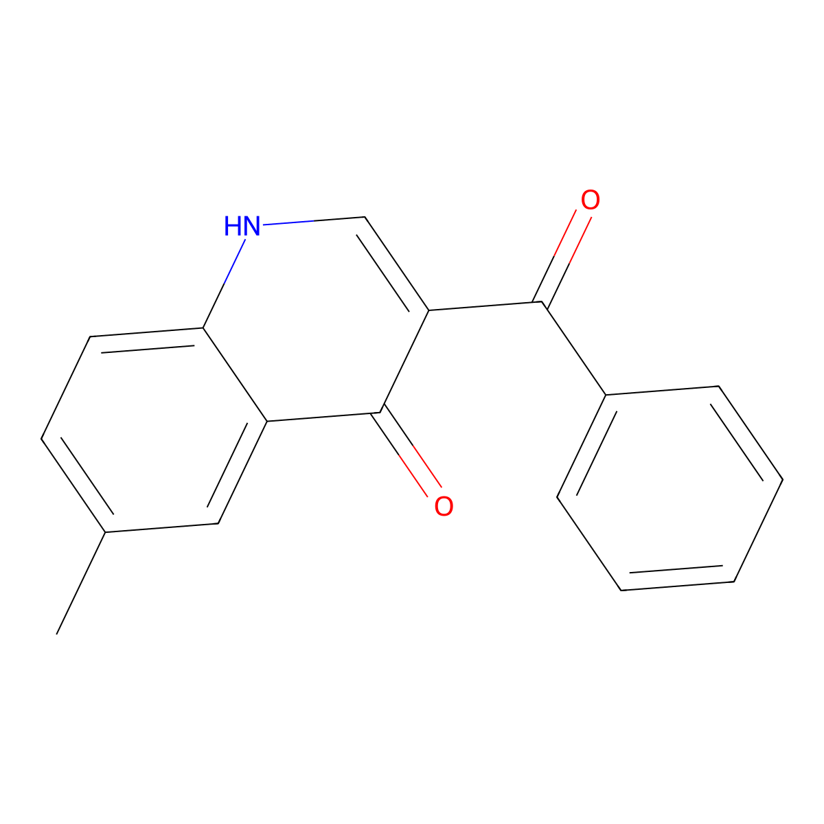 6-methyl-3-(phenylcarbonyl)quinolin-4(1H)-one molecular structure, CAS 769972-62-5