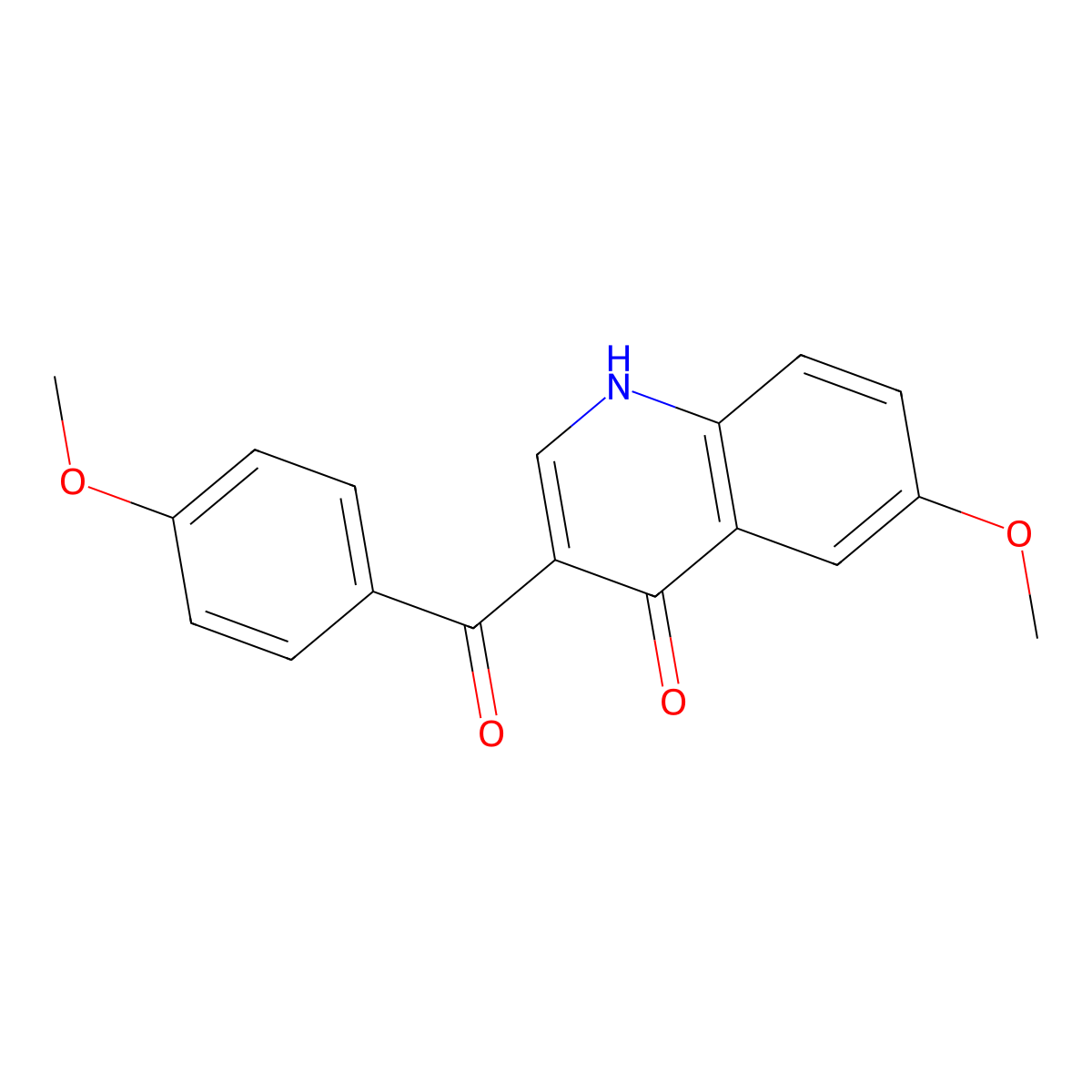 6-Methoxy-3-(4-methoxybenzoyl)quinolin-4(1H)-one molecular structure, CAS 769972-64-7