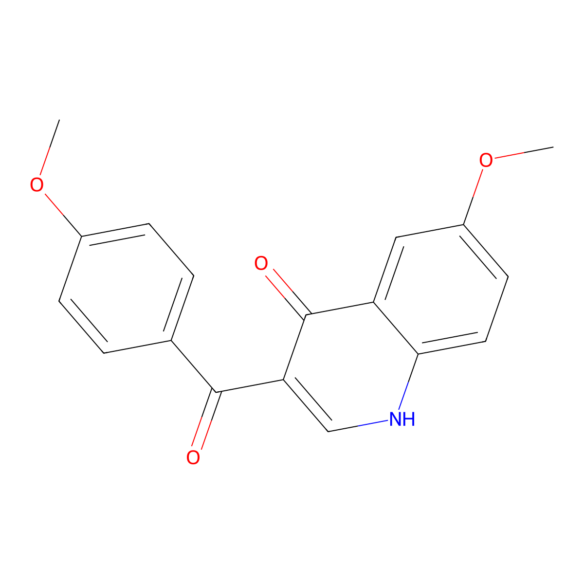 6-Methoxy-3-(4-methoxybenzoyl)quinolin-4(1H)-one molecular structure, CAS 769972-64-7
