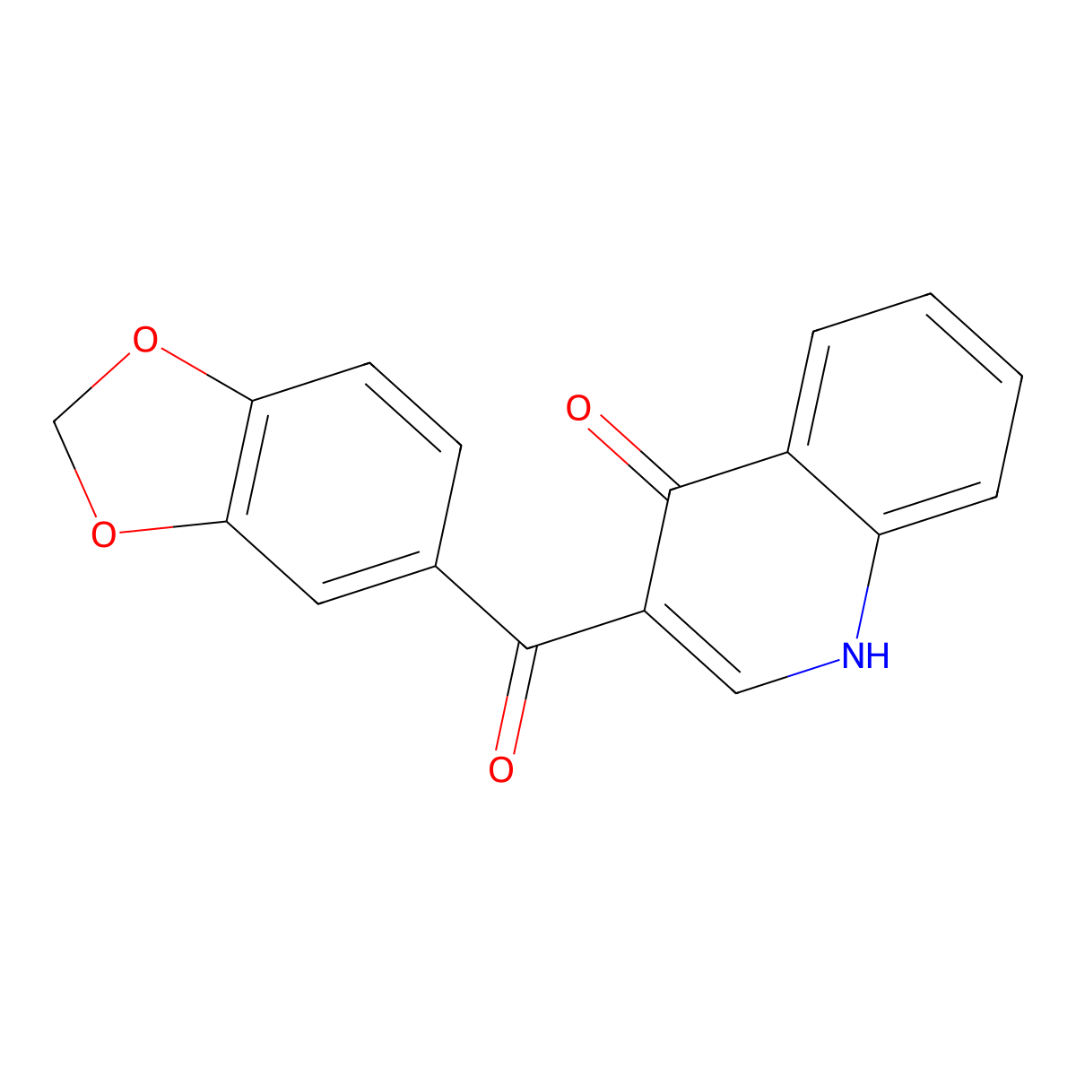 3-(1,3-benzodioxol-5-ylcarbonyl)quinolin-4(1H)-one molecular structure, CAS 769972-66-9